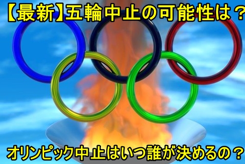 東京オリンピック 中止か
